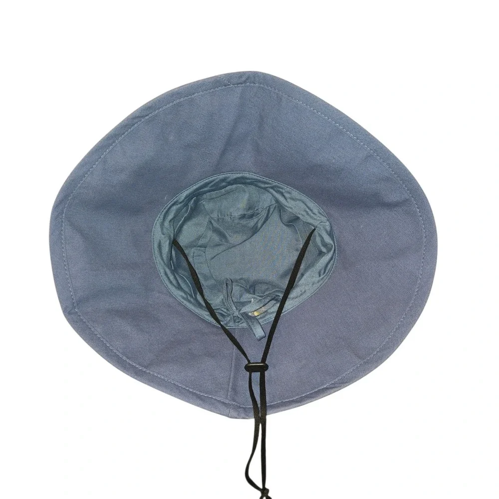 Wallaroo Hat Company Casual Traveler Hat Womens OS Blue Cotton Canvas Wide Brim